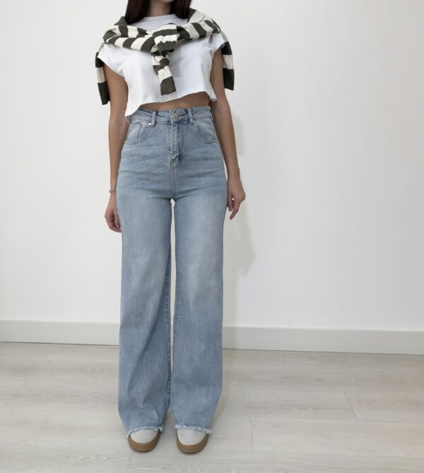 Jeans wide leg chiaro - immagine 2