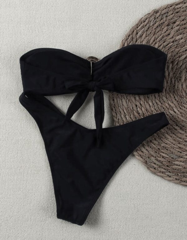 BIKINI A FASCIA CON FIBBIA MINIMAL - immagine 3