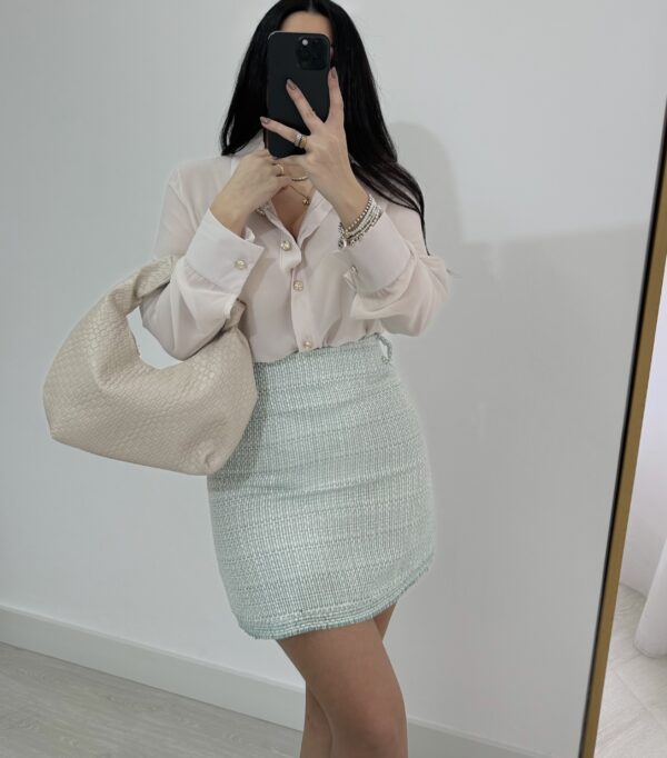 GONNA IN TWEED GREEN LIGHT
