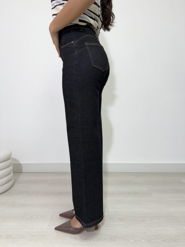 JEANS NERO WIDE LEG - immagine 3