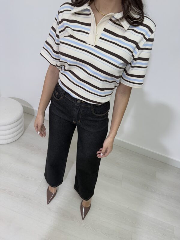 JEANS NERO WIDE LEG - immagine 4