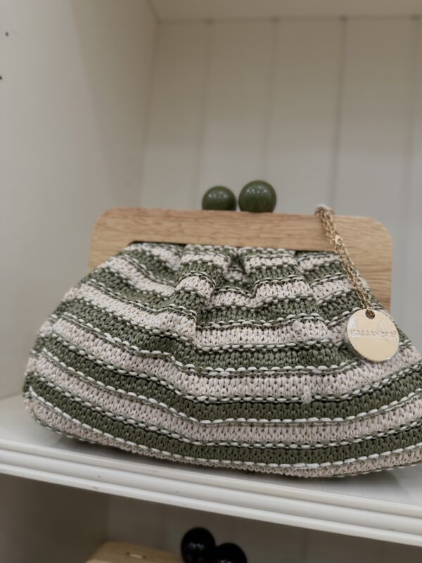 BORSA PASTICCINO RIGHE - immagine 5
