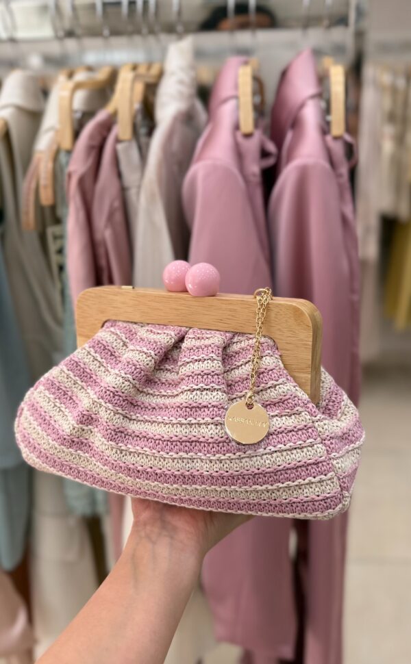 BORSA PASTICCINO RIGHE - immagine 6