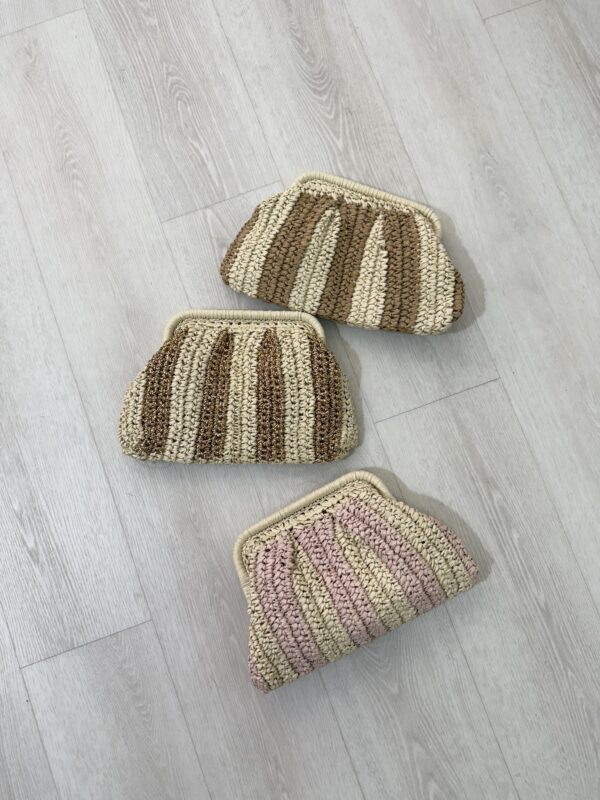 BORSA PASTICCINO A RIGHE