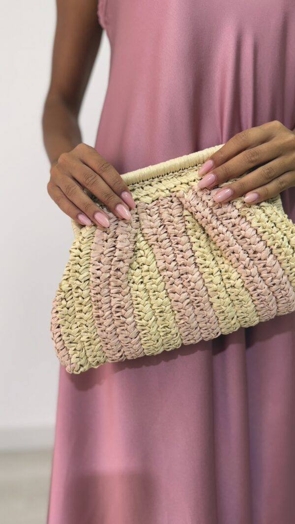 BORSA PASTICCINO A RIGHE - immagine 3