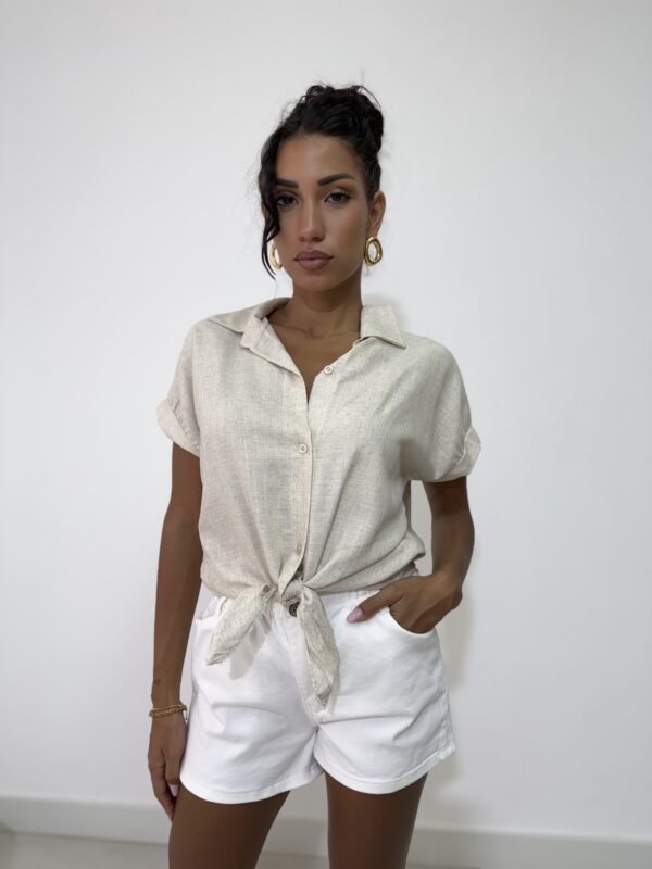 CAMICIA LINO E VISCOSA - immagine 2