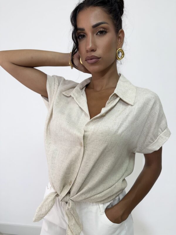 CAMICIA LINO E VISCOSA