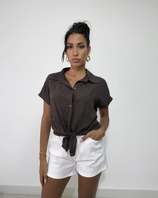 CAMICIA LINO E VISCOSA - immagine 3