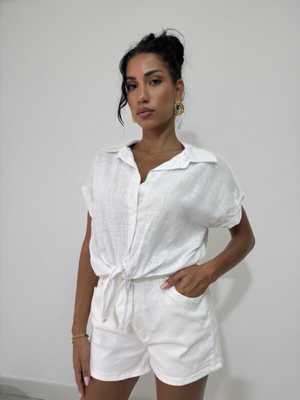 CAMICIA LINO E VISCOSA - immagine 4