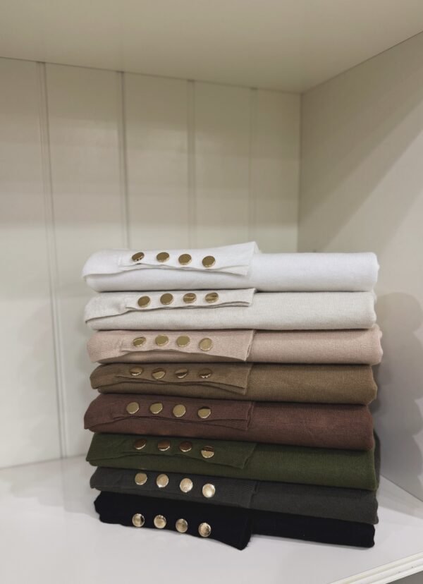 MAGLIA BOTTONCINI ORO