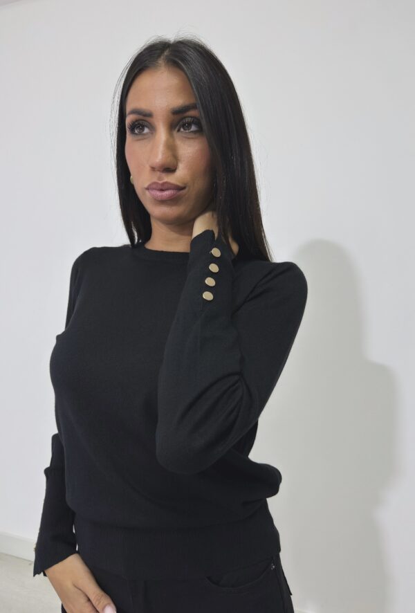 MAGLIA BOTTONCINI ORO - immagine 4