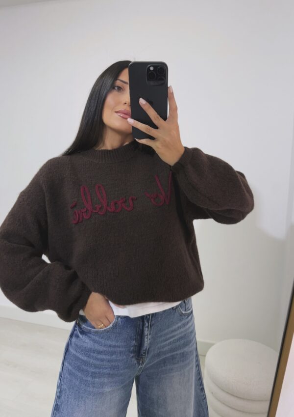 PULLOVER "NO VABBE'"