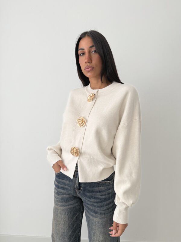 CARDIGAN ROSE MAXI
