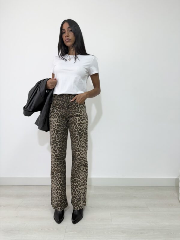 JEANS ANIMALIER WIDE LEG - immagine 5