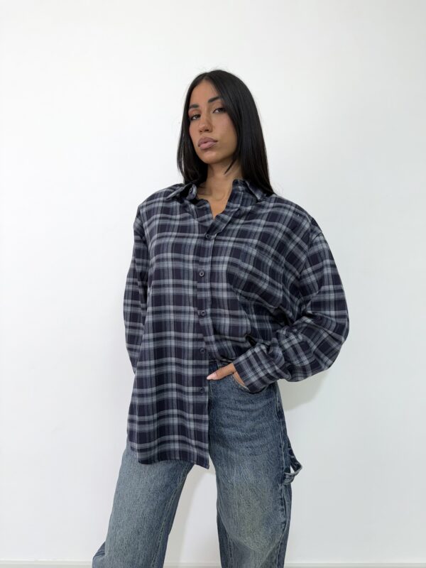 CAMICIA TARTAN OVERSIZE - immagine 7