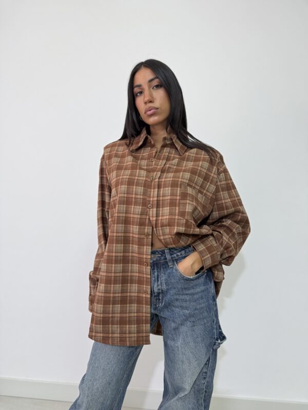 CAMICIA TARTAN OVERSIZE - immagine 5