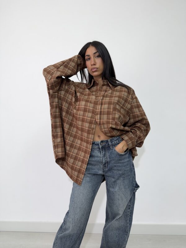 CAMICIA TARTAN OVERSIZE - immagine 6