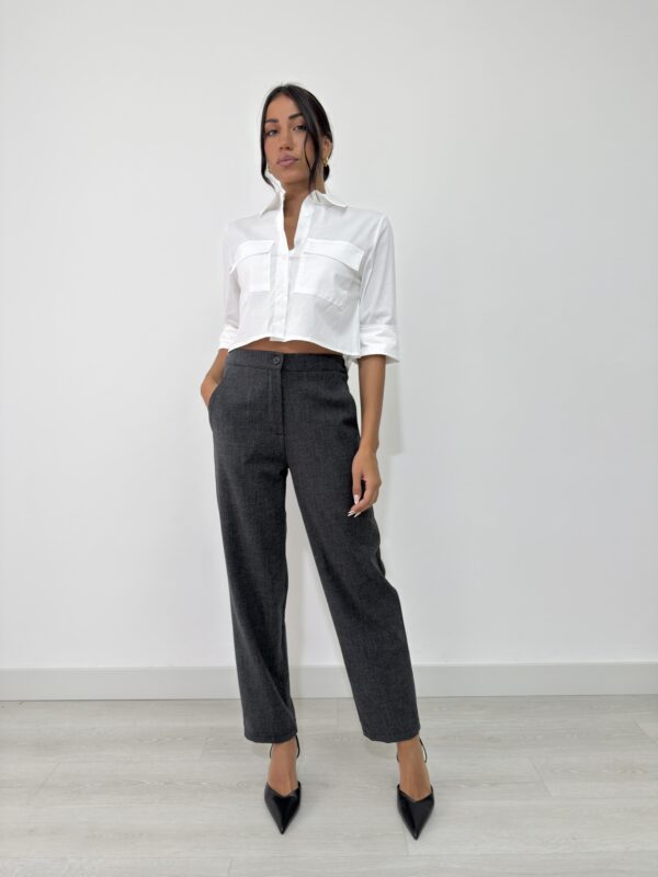 CAMICIA CROP DI COTONE