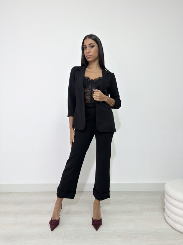 PANTALONE PUNTO MILANO CON RISVOLTO - immagine 2