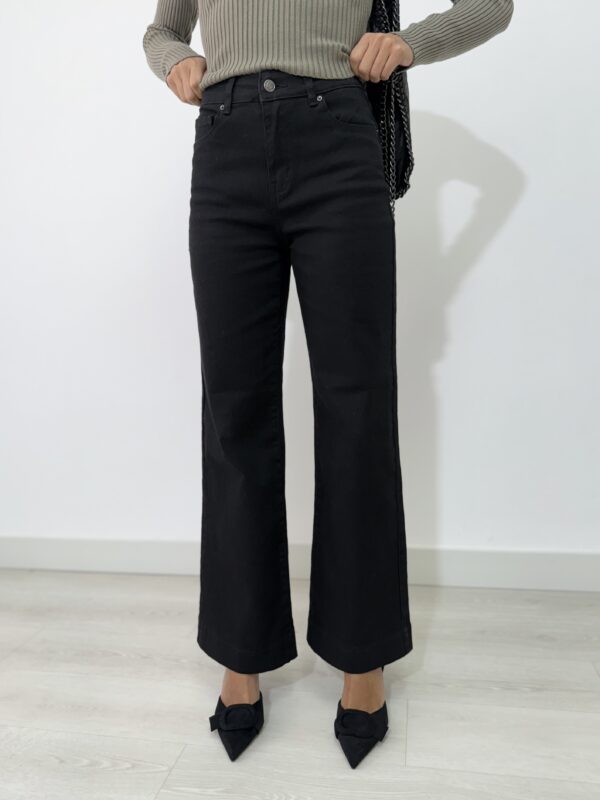 JEANS WIDE LEG NERO - immagine 3