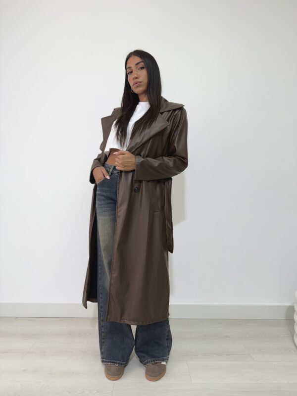 TRENCH IN SIMIL PELLE