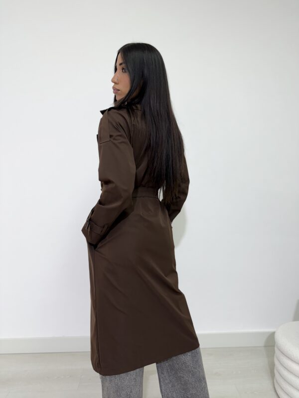 TRENCH CACAO 100% COTONE - immagine 3