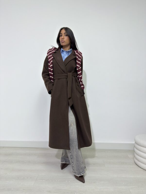 CAPPOTTO IN PANNO CON CINTURA